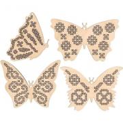 Set di piccole decorazioni per ricamo - Farfalle