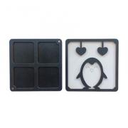 Astuccio di legno - Pinguino