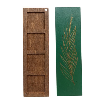 Organizer perline - Foglia - Verde