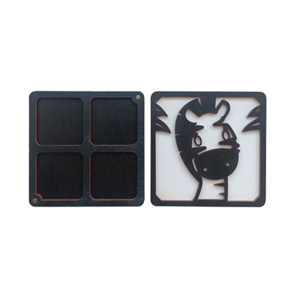 Astuccio di legno - Zebra