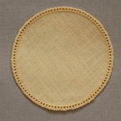Centrino rotondo - Crema Ø 12cm.