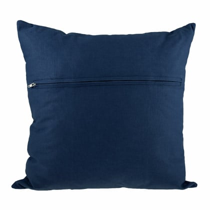 Dorso cuscino con zip - Navy Blue