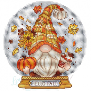 Snow Globe Fall Gnome Magnet