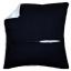 Dorso cuscino con zip - Nero
