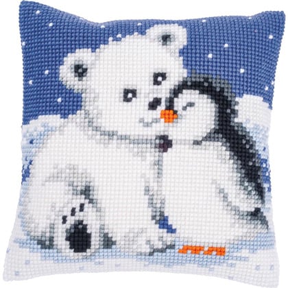Cushion - Orso polare e pinguino