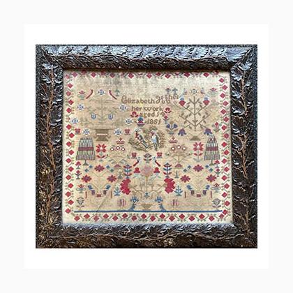 Elizabeth Hughes 1851 Sampler