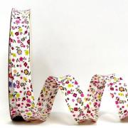 Sbieco Floral - Fiorellini Amaranto (18 mm)