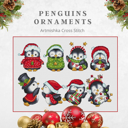 Penguin ornaments
