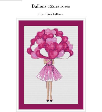 Ballons cœurs roses