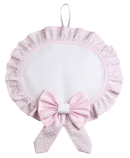 Fiocco Nascita - Ovale - Rosa