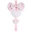Fiocco Nascita - Primi Passi Due Cuori - Rosa