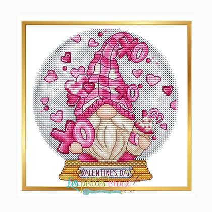 Snow Globe Valentine Gnome