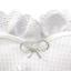 Cuscino portafedi nuziali - Cuore - Bianco