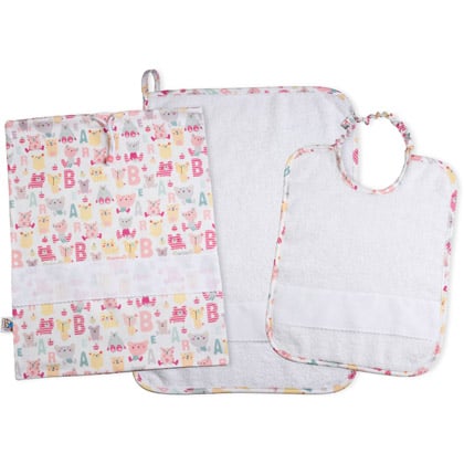 Set Asilo - Primi Passi - Rosa - Bianco