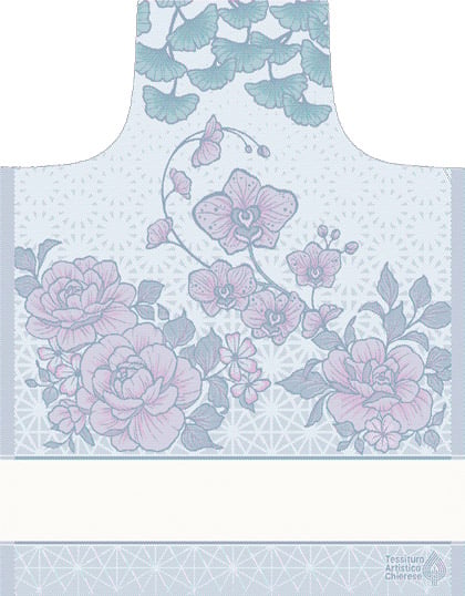 Grembiule - Sakura - Sfumato rosa-blu