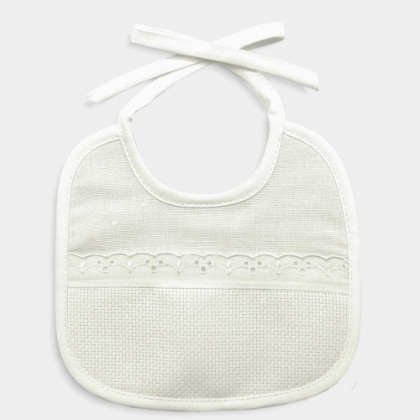 Bavaglino in misto lino - Beige