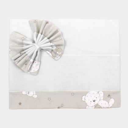 Coordinato Culla - Orsetti Lurex - Tortora (2pz)