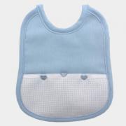 Bavaglino con cuoricini - Azzurro