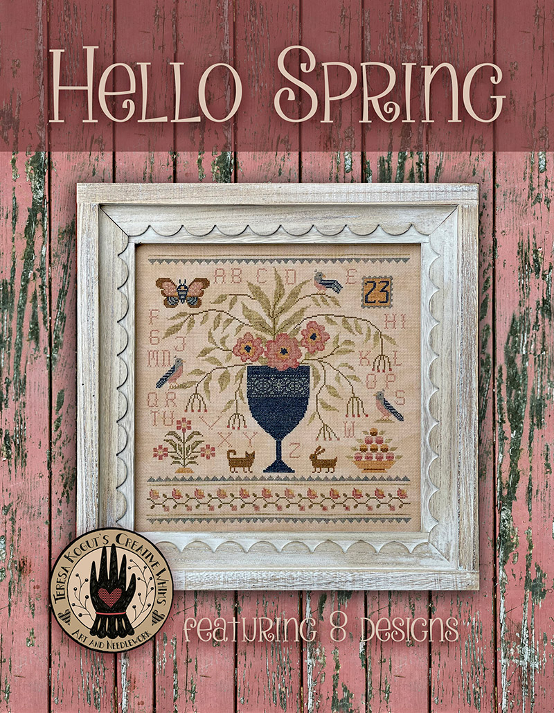Hello spring book da teresa kogut schemi punto croce schemi punto