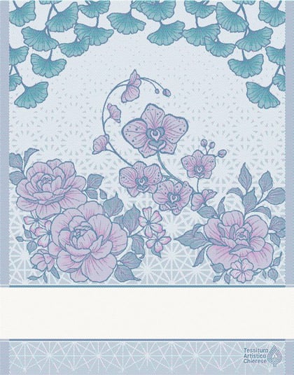 Asciugapiatti - Sakura - Sfumato rosa-blu
