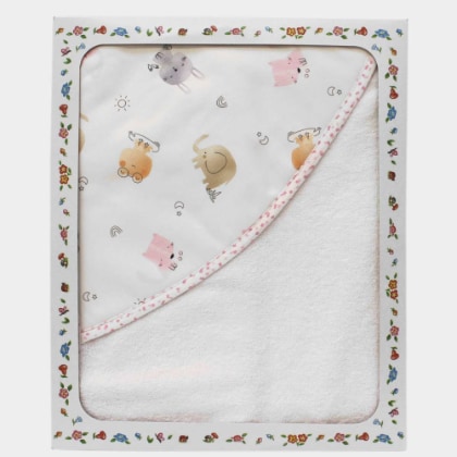 Accappatoio Triango - Animaletti - Rosa
