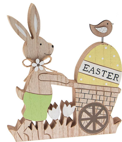 Coniglietto di Pasqua in legno