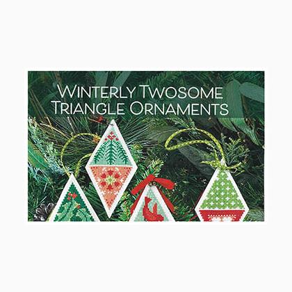 Winterly Twosome Triangle Ornaments