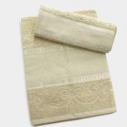 Set Asciugamani - Decorati - Crema