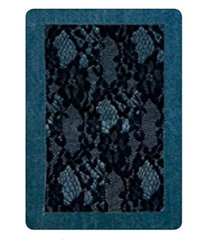Saldastrappi Termo - Jeans scuro e pizzo nero