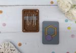 Porta-aghi - Esagono - Viola