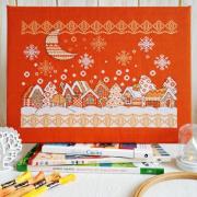 Folk Snowy village