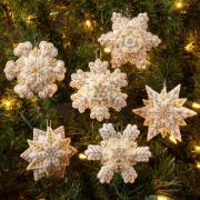 Kit decorazioni in feltro - Pearl Snowflakes