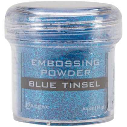 Polvere per embossing - Blue Tinsel