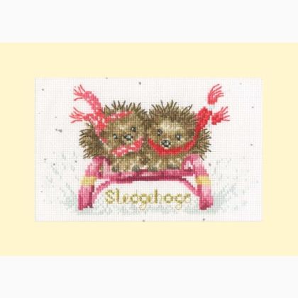 Christmas Cards - Sledgehogs