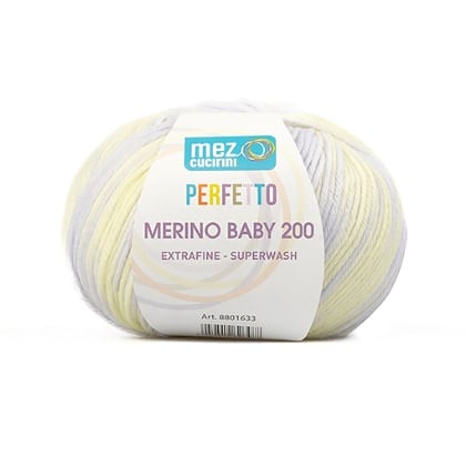 Perfetto Merino Baby 200 - S0540 - Lilla Multicolore