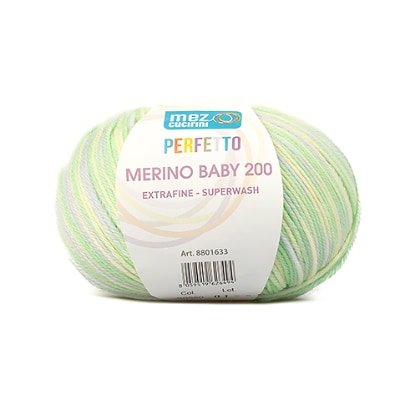 Perfetto Merino Baby 200 - S0550 - Lime Multicolore