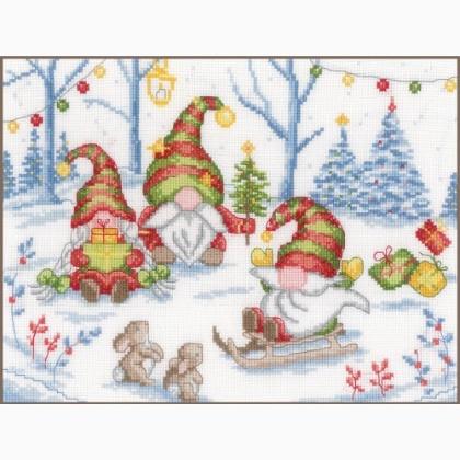 Festa con gli gnomi di Natale