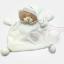 Orsetto doudou con Bavaglino decorativo da Ricamare - Crema