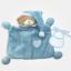 Orsetto doudou con Bavaglino decorativo da Ricamare - Azzurro