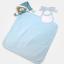 Doudou orsetto con Bavaglino decorativo da Ricamare - Azzurro