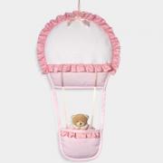 Fiocco Nascita Mongolfiera - Rosa