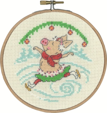 Skating pig