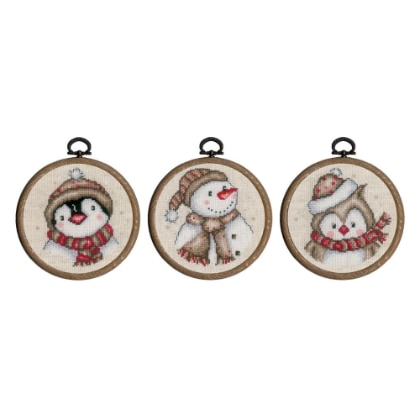 Miniature Personaggi d\'Inverno - set di 3