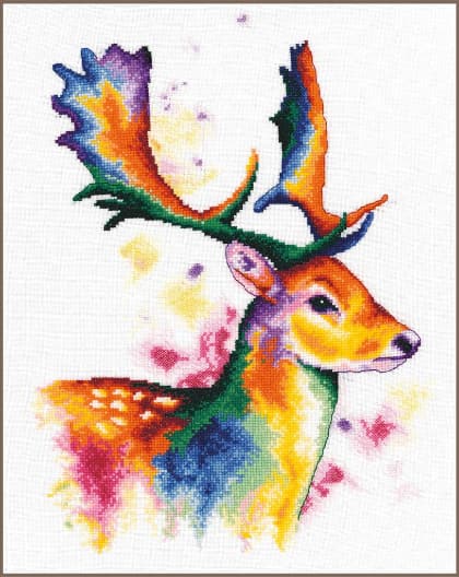 Cervo dai colori dell\'arcobaleno