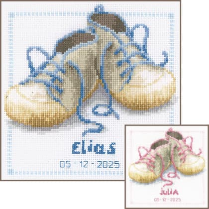 Scarpe con lacci rosa-blu