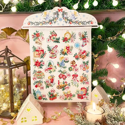 \"Advent Calendar\" da appendere - Lino