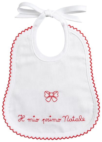 Bavaglino - Il mio primo Natale - Fiocco