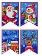 Bandiere di Natale - Blu (4)