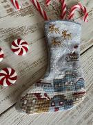 Santa In The Sky Stocking