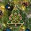 Albero di Natale con fiori